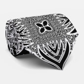 Tribalistisch zwarte witte Mannen Mode stropdas (Opgerold)