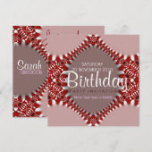 Tribalitische uitnodiging voor zoete verjaardag (Voorkant / Achterkant)