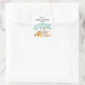 TribalWoodland Animals Baby shower Favor Sticker (Tas)