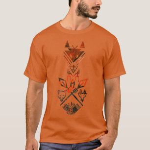 Tribbydieren Wolf Beer Fox Spear Hand Totem T-shirt