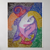 Tribe1 Maori Style Art Poster (Voorkant)