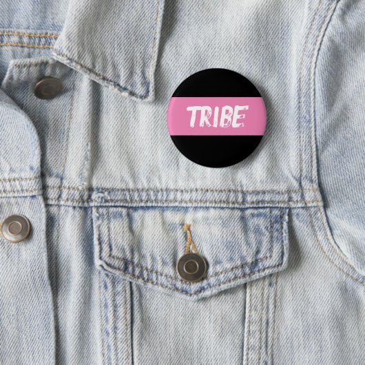 Tribe Double Pink Ronde Button 5,7 Cm (In situ)