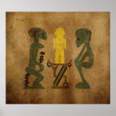 tribe krijger rituele scène rockcaring poster (Voorkant)