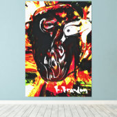 "Tribe Leader" Galerij Verpakt Canvas Schilderij (Insitu (Houten vloer))