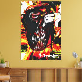 "Tribe Leader" Galerij Verpakt Canvas Schilderij (Insitu (Woonkamer))