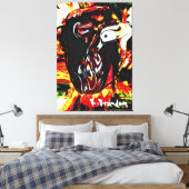 "Tribe Leader" Galerij Verpakt Canvas Schilderij (Insitu (Slaapkamer))