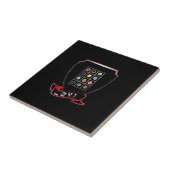 Tribe Levi Black Ceramic Photo Tile Tegeltje (Zijkant)