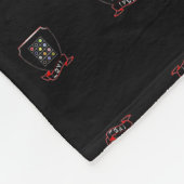 Tribe Levi Black Fleece Blanket, klein (Hoek)