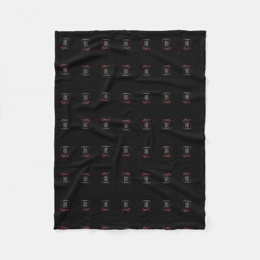 Tribe Levi Black Fleece Blanket, klein (Voorkant)