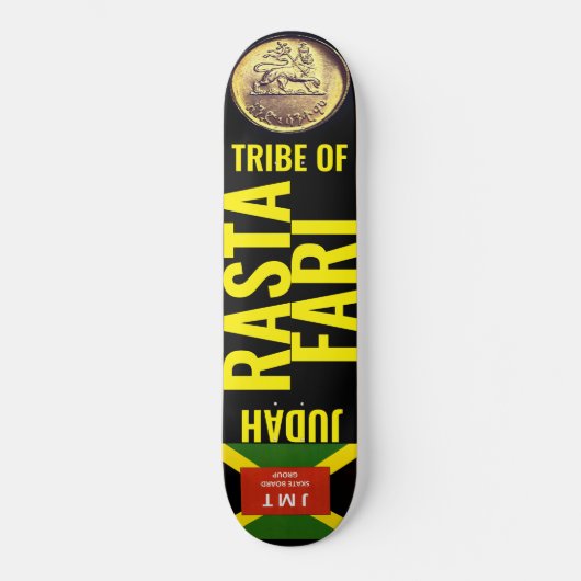 TRIBE VAN JUDAH : JAMAICA (GEN 49:8) Skateboard (Voorkant)