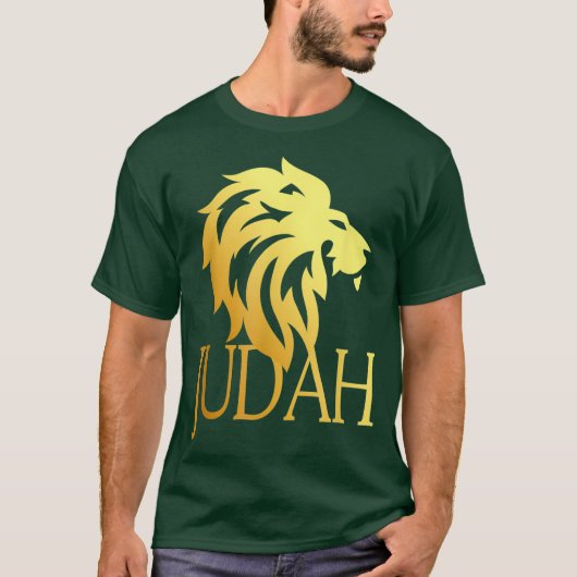 Tribe van Judah Lion Messianic Yahshua T-shirt (Voorkant)
