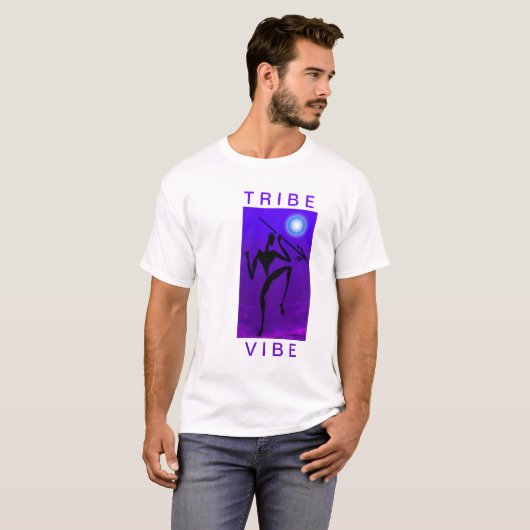 TRIBE VIBE Violet T-shirt (Voorkant volledig)