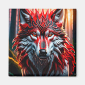 Tribe wolf magneet (Voorkant)
