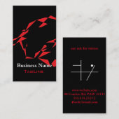 TribeBull Rood op zwart Visitekaartje (Voorkant / Achterkant)