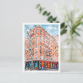 Tribeca New York Famous Travel Waterverf Sketch Briefkaart (Staand voorkant)