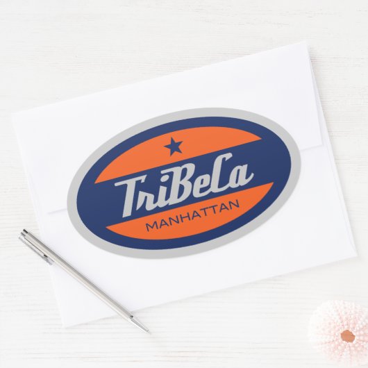 TriBeCA Ovale Sticker (Envelop)