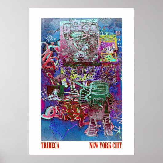 Tribeca Street Art NYC Poster (Voorkant)