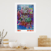Tribeca Street Art NYC Poster (Keuken)