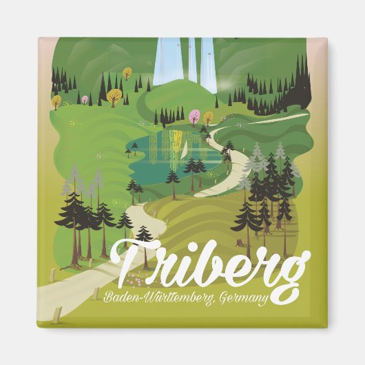 Triberg, Baden-Württemberg, Duitsland Magneet (Voorkant)