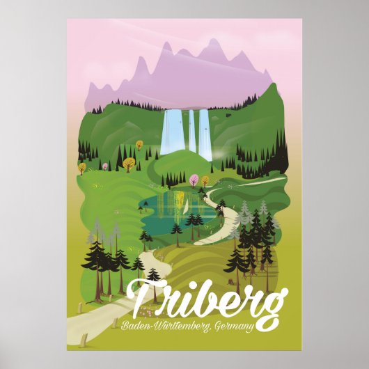 Triberg, Baden-Württemberg, Duitsland Poster (Voorkant)