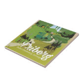 Triberg, Baden-Württemberg, Duitsland Tegeltje (Zijkant)