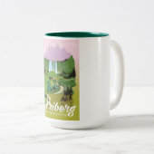 Triberg, Baden-Württemberg, Duitsland Tweekleurige Koffiemok (Voorkant rechts)