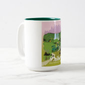 Triberg, Baden-Württemberg, Duitsland Tweekleurige Koffiemok (Voorkant links)