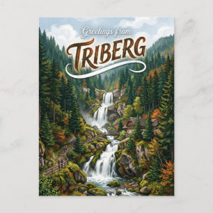 Triberger Wasserfälle Duitsland Briefkaart