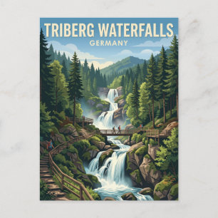 Triberger Watervallen Duitsland Briefkaart