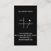 TribeWolf White Visitekaartje (Achterkant)