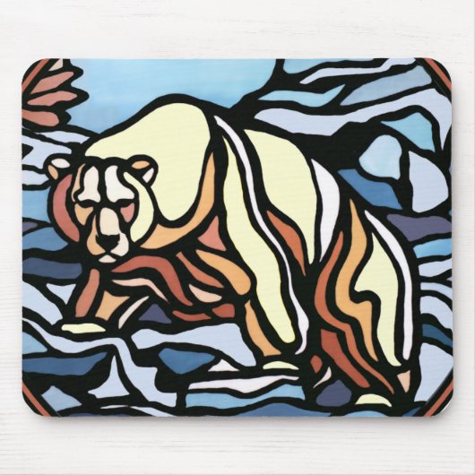 Tribisch Beer Kunst Mousepad Stylish Wildlife Mous Muismat (Voorkant)