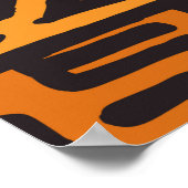 Tribisch etnisch kleurrijk bohemisch patroon met g poster (Hoek)