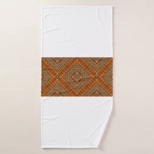Tribisch etnisch textielpatroon in afrikaanse stij badhanddoek (Badhanddoek)