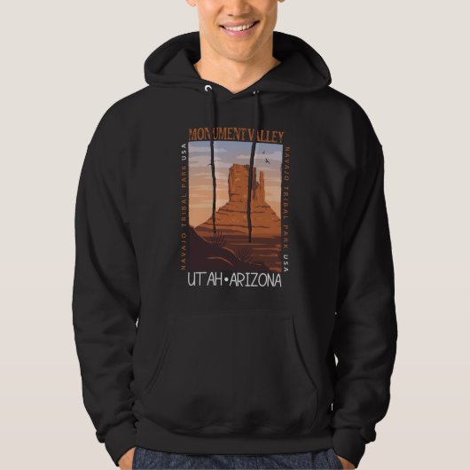 Tribisch Park Monument Valley Navajo Hoodie (Voorkant)
