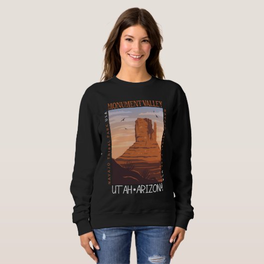 Tribisch Park Monument Valley Navajo Trui (Voorkant volledig)