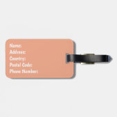 Tribisch patroon bagagelabel (Achterkant horizontaal)