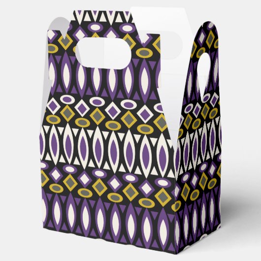 Tribisch patroon bedankdoosjes (Geopend)