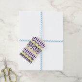 Tribisch patroon cadeaulabel (Met Touw)