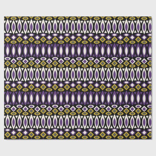 Tribisch patroon cadeaupapier (Vlak)