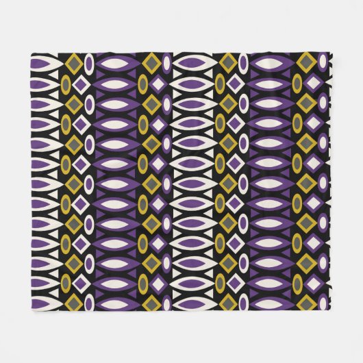 Tribisch patroon fleece deken (Voorkant (Horizontaal))