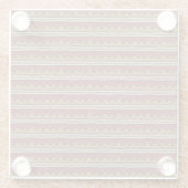 Tribisch patroon glazen onderzetter (Achterkant)