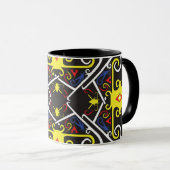 Tribisch patroon mok (Voorkant rechts)