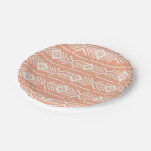 Tribisch patroon papieren bordje (Gekanteld)