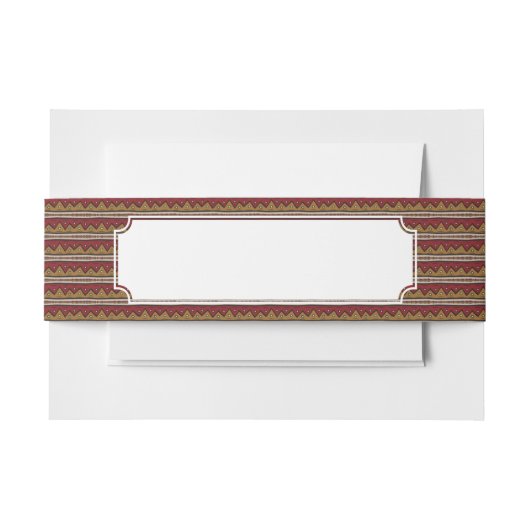 Tribisch patroon uitnodigingen wikkel (Voorkant Voorbeeld)