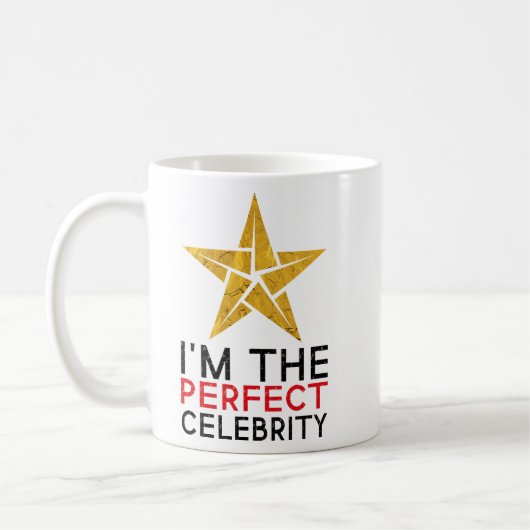 Triblend I'm the Perfect Celebrity Tri-Blend Shirt Koffiemok (Links)