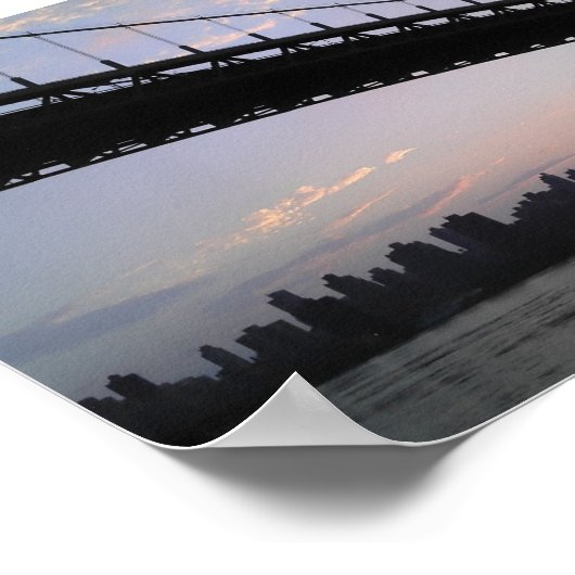 Triborough and Hell Gate Bridges Panorama Poster (Hoek)