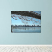 Triborough Bridge New York City Canvas Afdruk (Insitu (Houten vloer))
