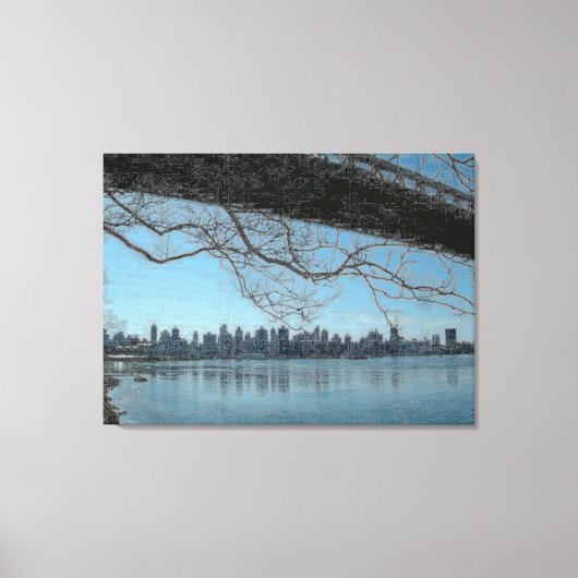 Triborough Bridge New York City Canvas Afdruk (Voorkant)