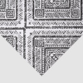 Tribpatroon Cool Black and White Aztec Tissuepapier (Detail)