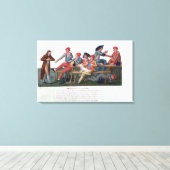 Tribunaal in gevangenissen van 2 en 3 september 17 canvas afdruk (Insitu (Houten vloer))